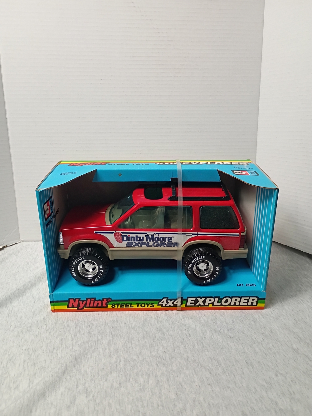 1992 Nylint Steel Toys 4x4 Ford Explorer Metal Muscle Made in USA 6833 Large Red